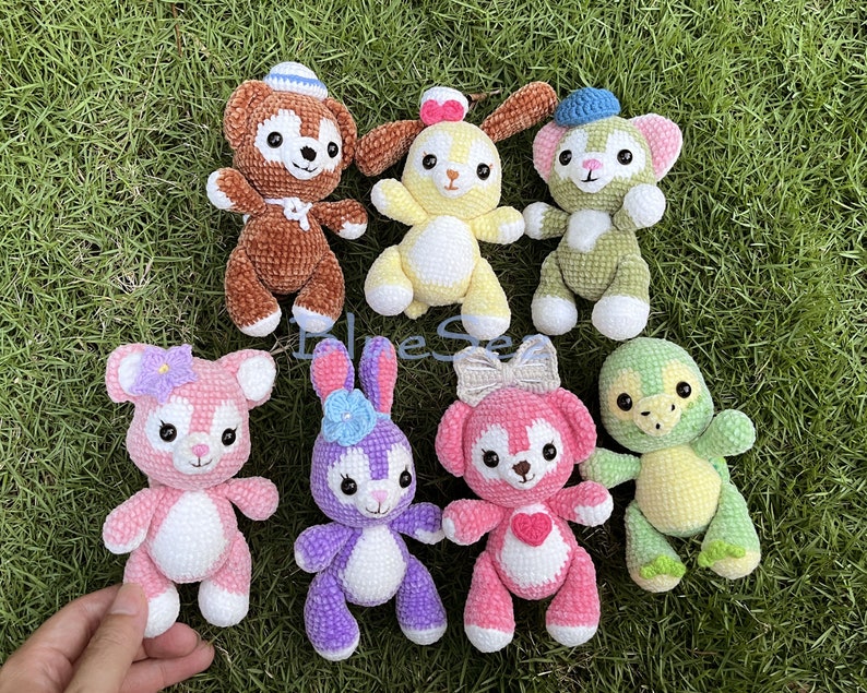 Duffy and Friends Crochet, Disney Stuffed Animals, Handmade Gift, Amigurumi Soft Toys, LinaBell Plushie, Montessori toy, Gift for Toddler image 2