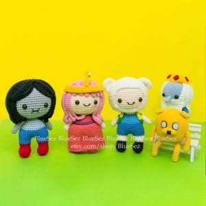 Peluche Adventure Time - Viens avec moi au crochet, poupée Finn et Jake, Marceline, roi des glaces, peluches BMO, poupées Cartoon, Amigurumi