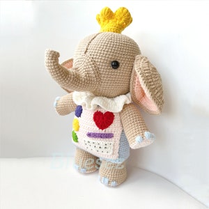 Il faut deux Crochet Cutie l'éléphant inspiré poupées Amigurumi peluche jouet, il faut deux cadeau, Top Steam Game Crochet image 5