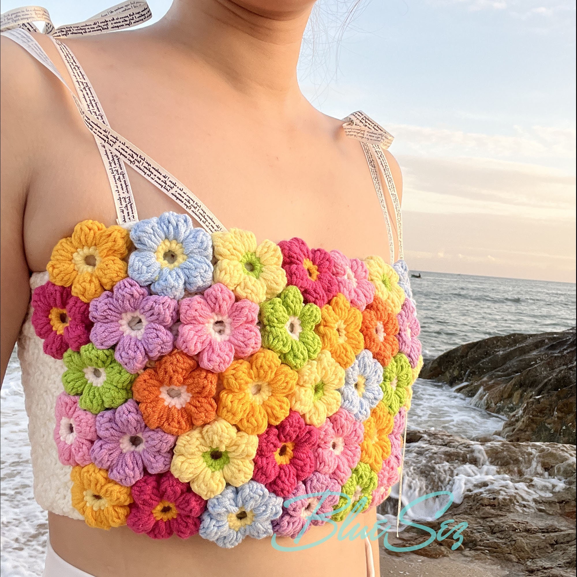 rurumu flower crochet hand knit camisole bagnara.com.ar