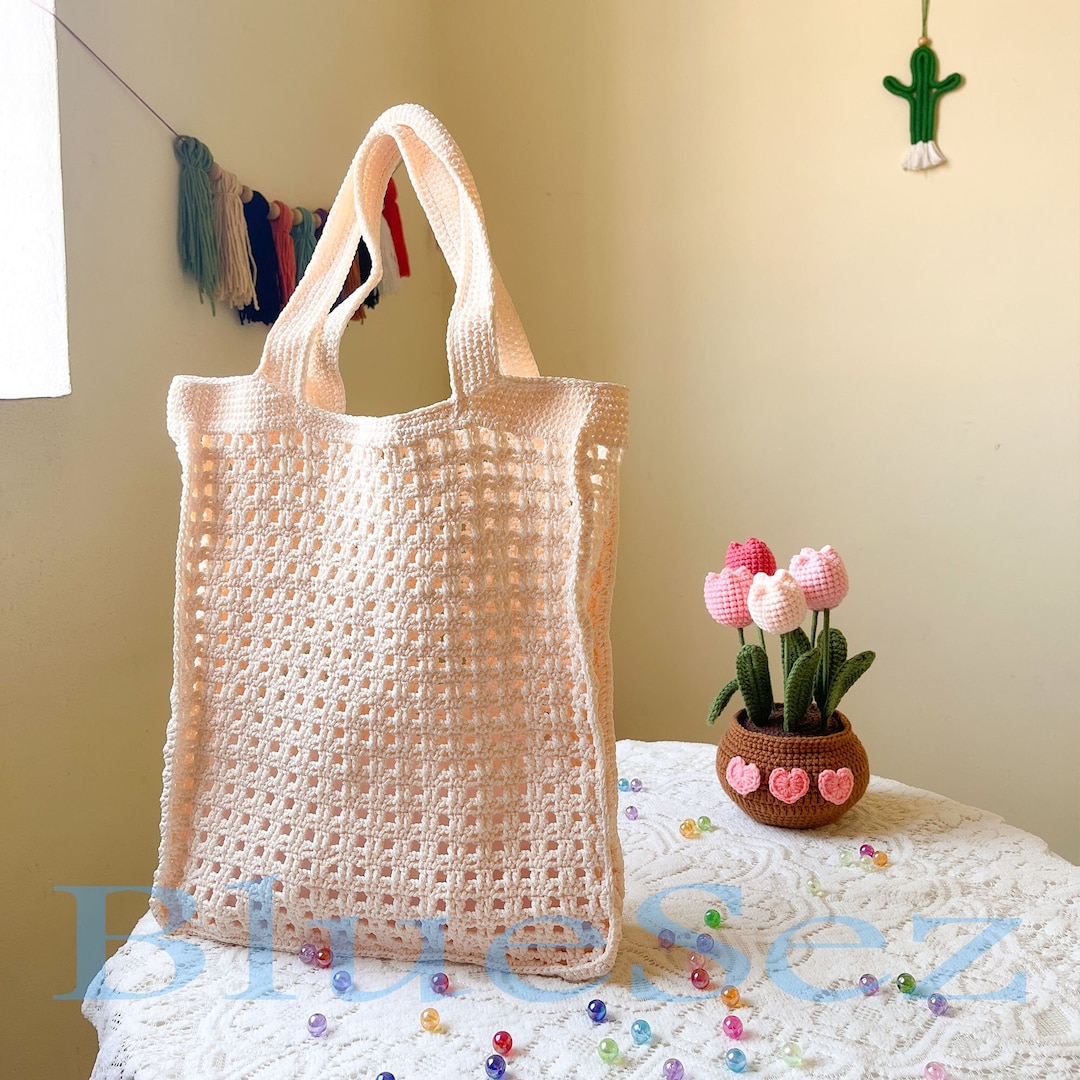 【G FORE】 CROCHET TOTE(WOMEN) / 追跡付 Rose Petals Crochet Tote Bag – Clover Needlecraft