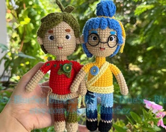 Crochê It Takes Two - Bonecas inspiradas em Cody e May, Amigurumi de personagens de jogos, Bonecas de crochê May e Cody, Boneca de pelúcia personalizada