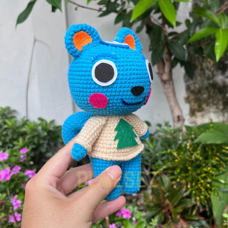 Filbert Animal Crossing Crochet Doll - Lazy Squirrel Villager Character ...