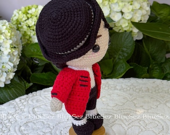 Amigurumi Peluche De Michael Jackson Dos Agujas Patrones Munecos