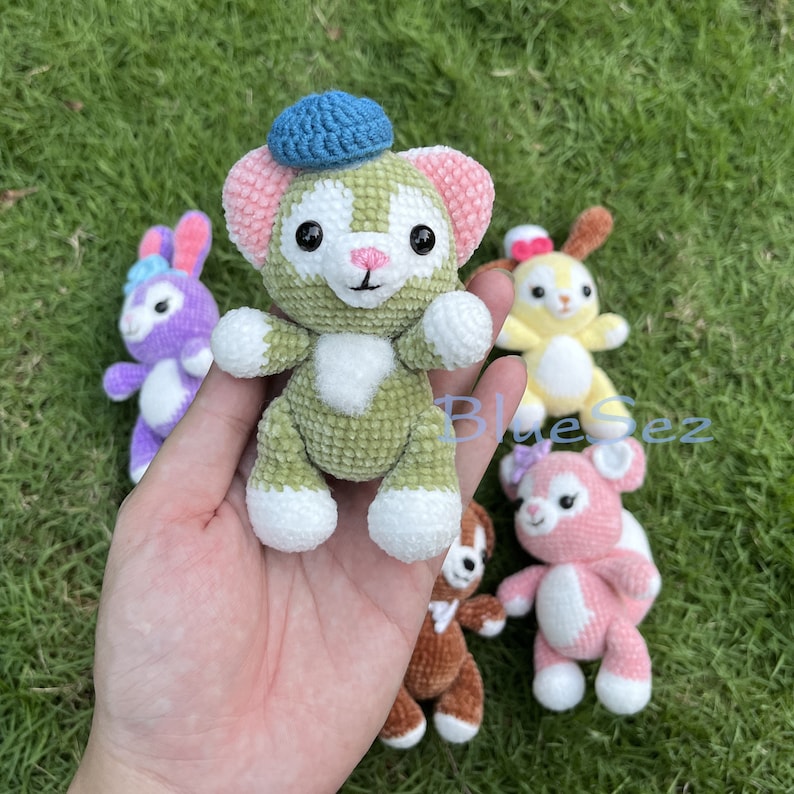 Duffy and Friends Crochet, Disney Stuffed Animals, Handmade Gift, Amigurumi Soft Toys, LinaBell Plushie, Montessori toy, Gift for Toddler image 6