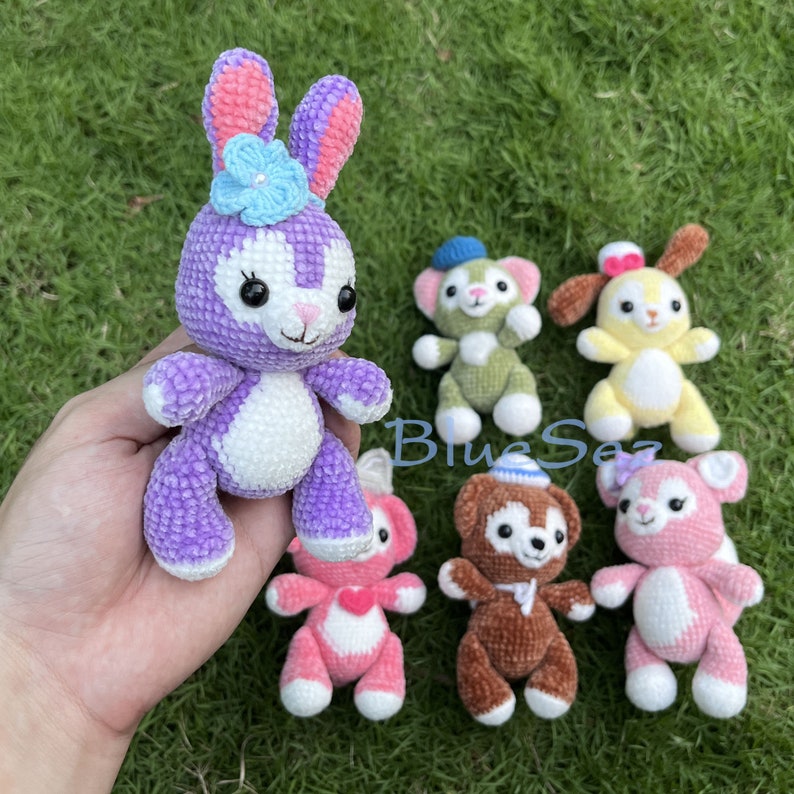 Duffy and Friends Crochet, Disney Stuffed Animals, Handmade Gift, Amigurumi Soft Toys, LinaBell Plushie, Montessori toy, Gift for Toddler image 4