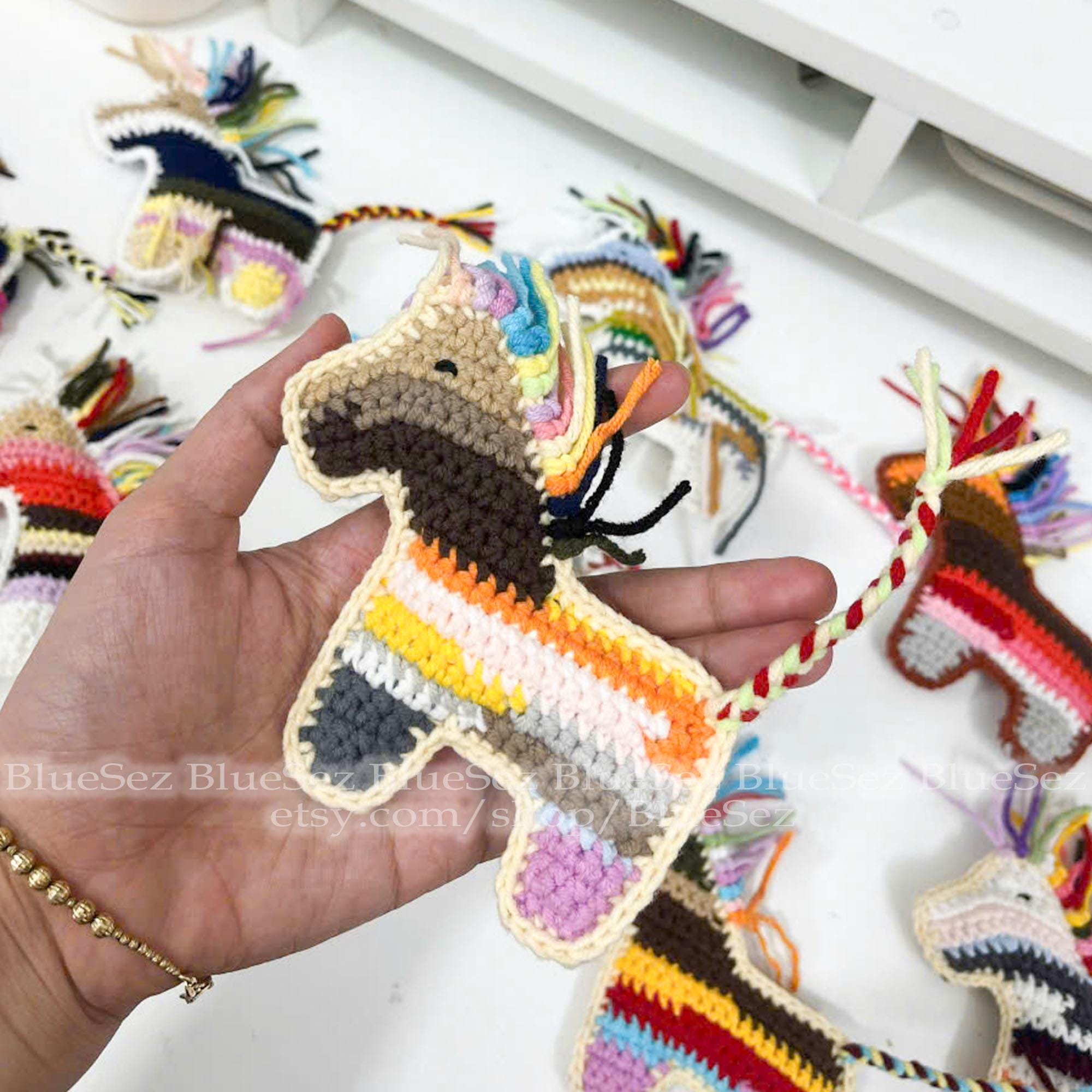 Crochet Horse Bag Charm - Handmade Horse Bag Charm, Keychain