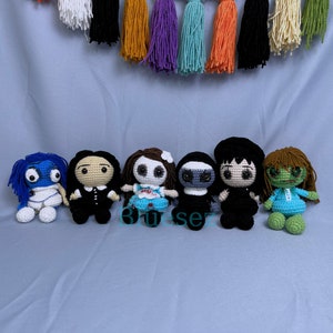 Horror Movie Characters Plushies Doll, Halloween Amigurumi doll, Horror Movie Crochet, Movie Classics Halloween Plush Toy, Slasher Doll