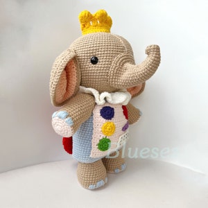 Il faut deux Crochet Cutie l'éléphant inspiré poupées Amigurumi peluche jouet, il faut deux cadeau, Top Steam Game Crochet image 4