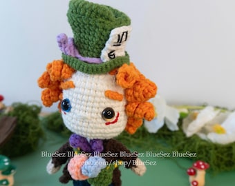 Bambola all'uncinetto del Cappellaio Matto Johnny Depp nei panni