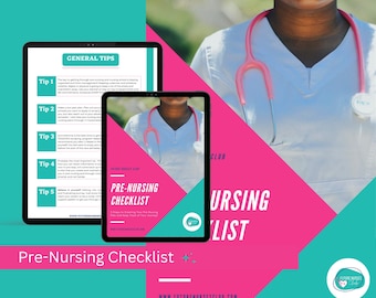Pre-Nursing School Checklist: Success Planner, Digital Guide (PDF)