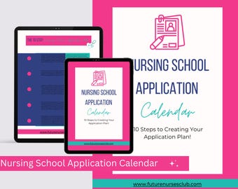 Student Nurse Planner: Nursing School Application Calendar, Pre-Nursing Guide & Template for Successful Program Acceptance
