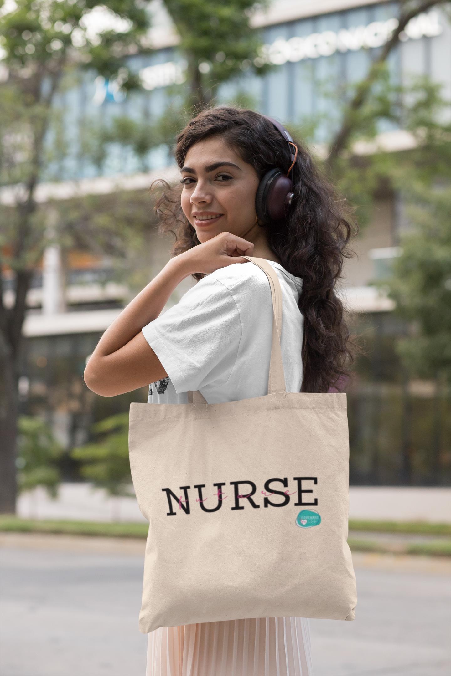 Sac fourre-tout Future Nurse – Fourre-tout en toile rose pour