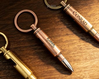 Custom Engraved Bullet Bottle Opener Keychain,Personalized Metal Bullet Bottle Opener,Engraved Opener Keychain,Groomsmen Gifts,Barware Gifts