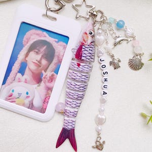 Porte-clés porte-cartes,Porte-clés avec breloques,Cadeau pour pêcheur,Porte-clés leurre de poisson,Porte-clés avec nom personnalisé,Cadeau Kpop,Porte-clé leurre de poisson personnalisé