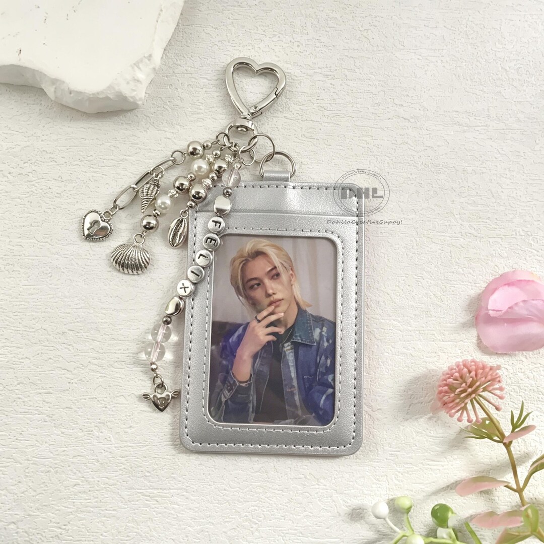Idol Keychains Kpop Idol Card Sleeve Keychain,aesthetic Kpop Photocard Holder With ...