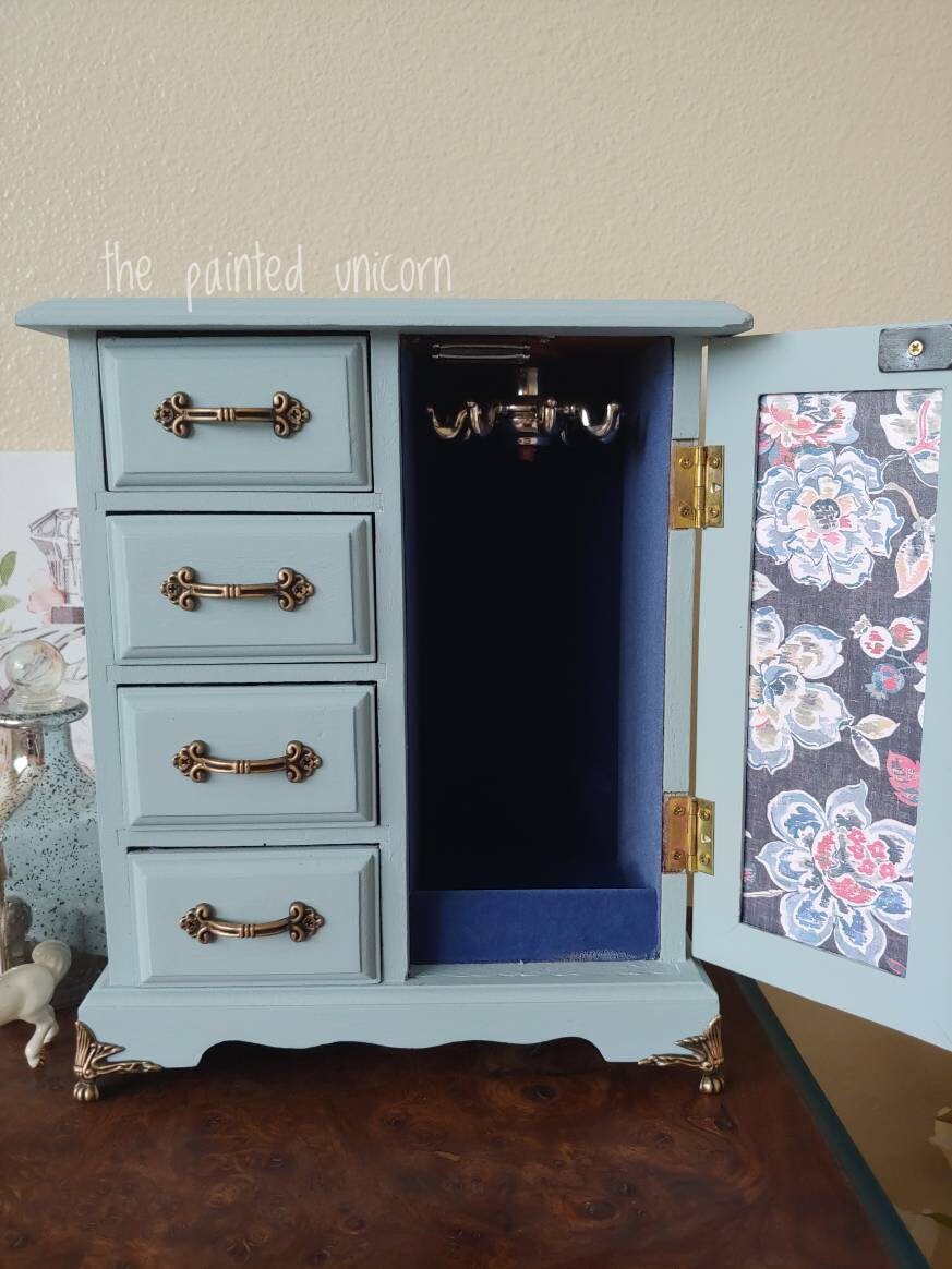 Refinished vintage jewelry box Etsy