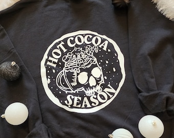 Temporada de cacao caliente Crewneck, Holiday Crewneck