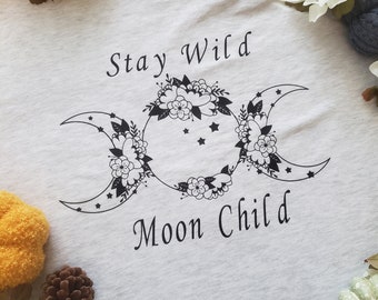 Camiseta Moon Child, camiseta Stay Wild Moon Child, camiseta Bruja