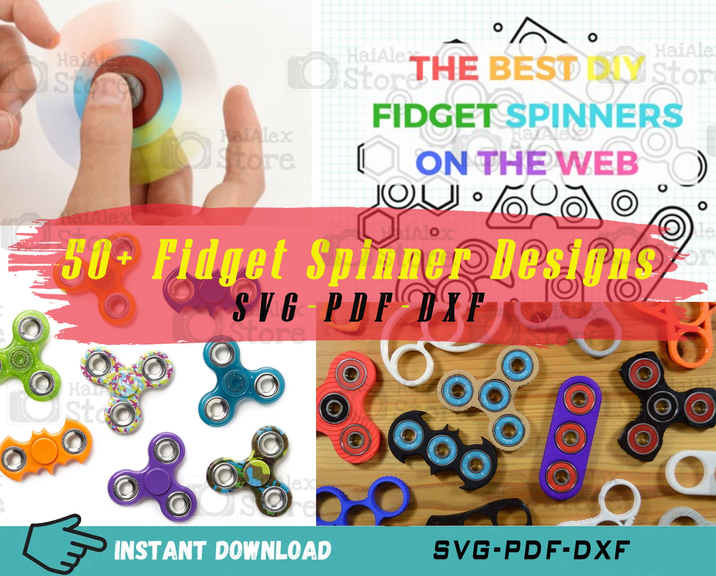 Fidget Spinner - SVG and DXF Cut Files - for Cricut, Silhouette, Die Cut  Machines // scrapbooking // paper crafts // solipandi //#248 By Solipandi  Designs