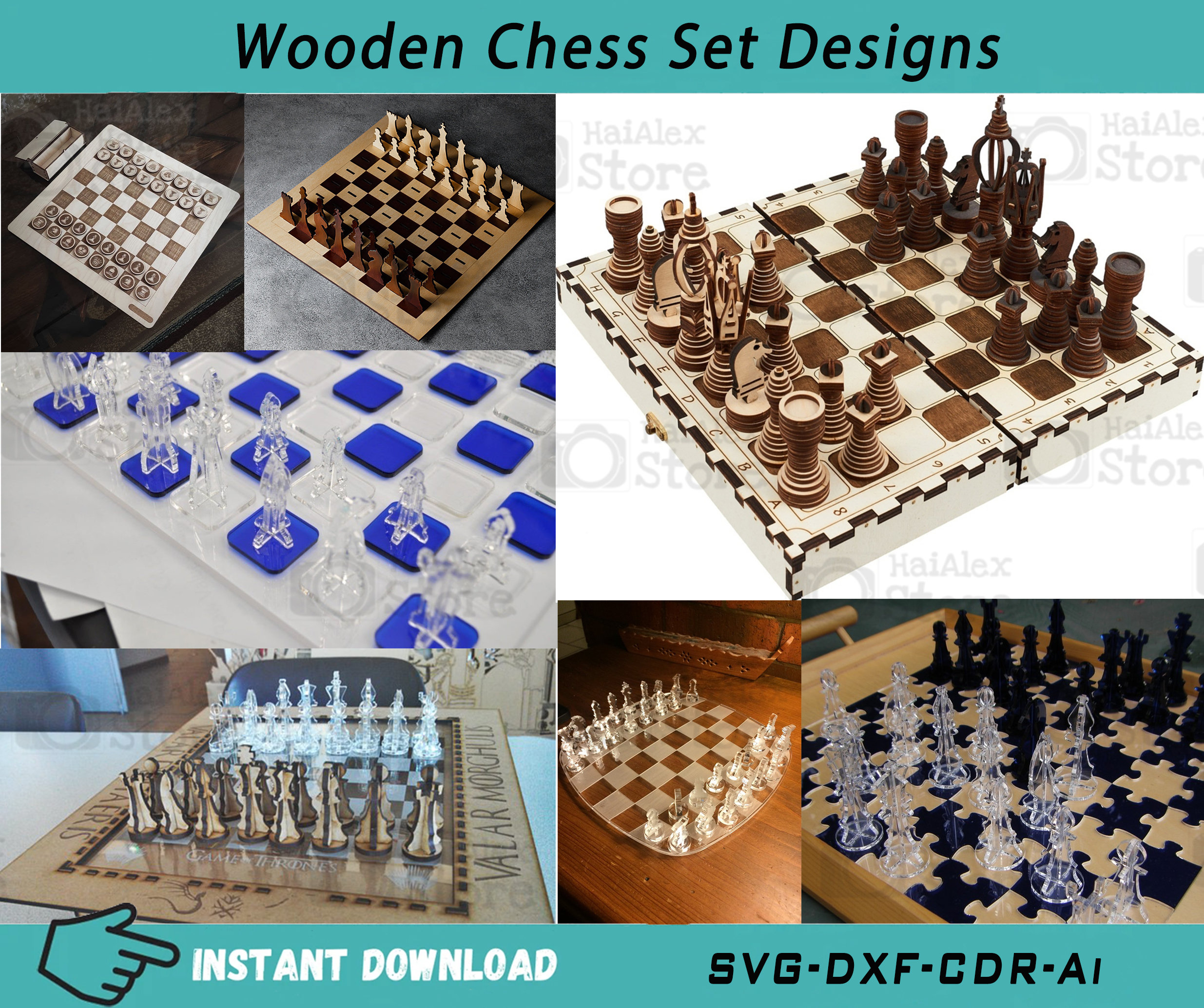 Chess Pieces Svg/Chess game/Jpg/Png/Ai/Basic chess (2360954)