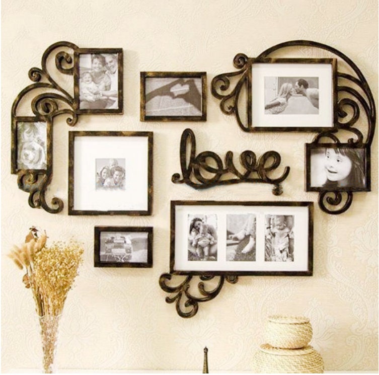 Love Heart Photo Frames File SVG DXF Ai Format for Laser Cut Etsy