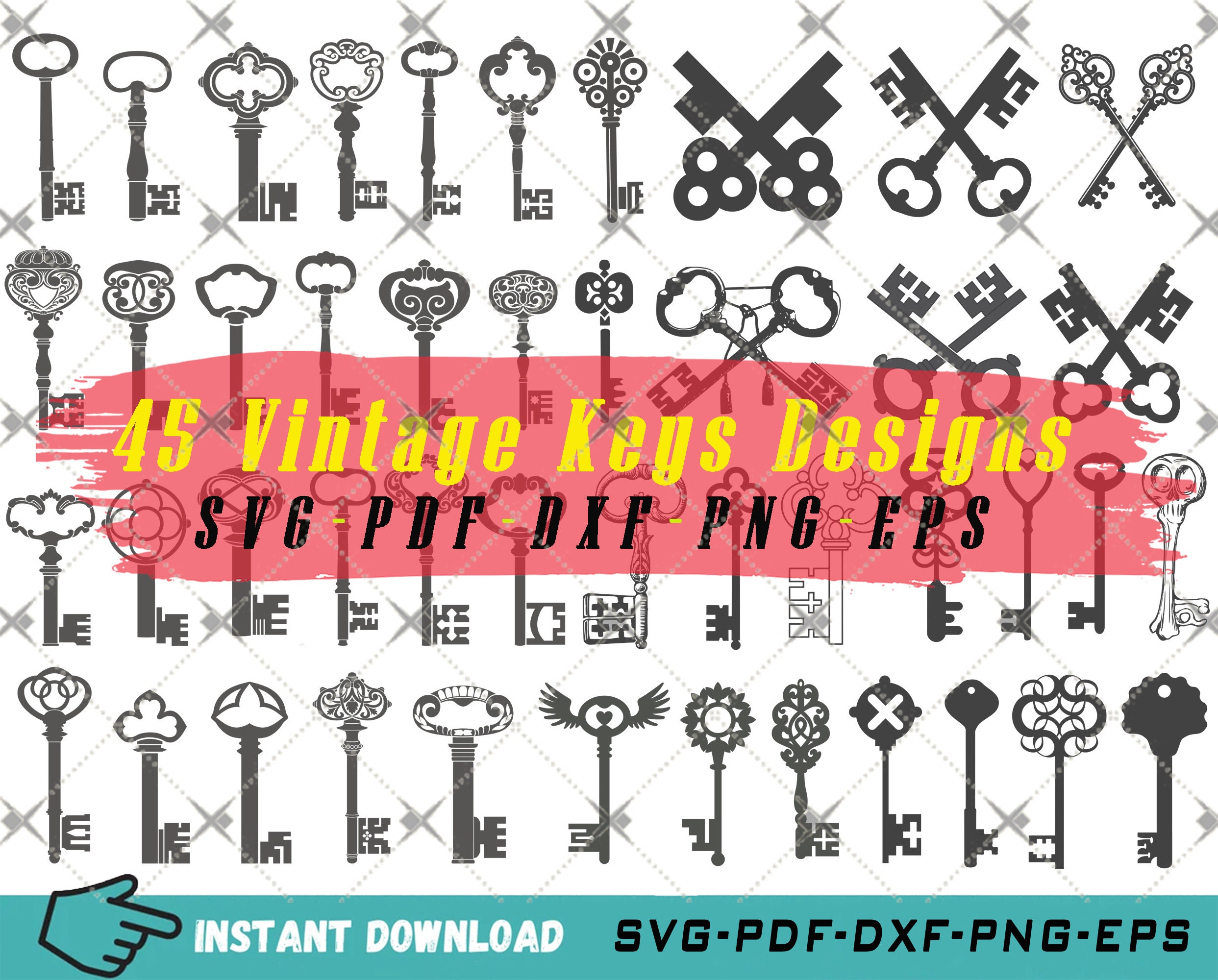 Vintage Keys SVG, Keys Silhouette, Lock Key Svg, Auto Keys Svg, Antique  Keys Svg, Keys Bundle - Crella