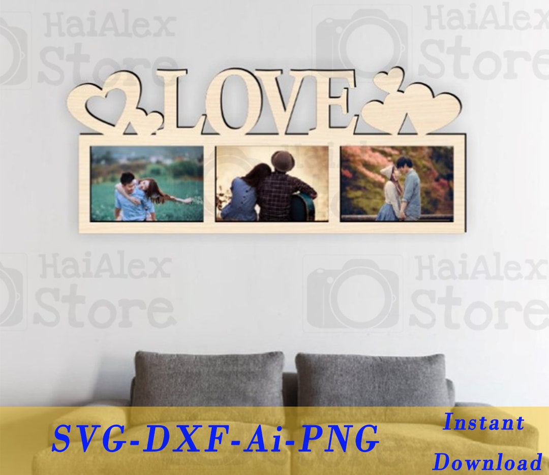 Love Photo Frame Svg, Valentine's Day Photo Frame Svg, Love Photo Frame ...