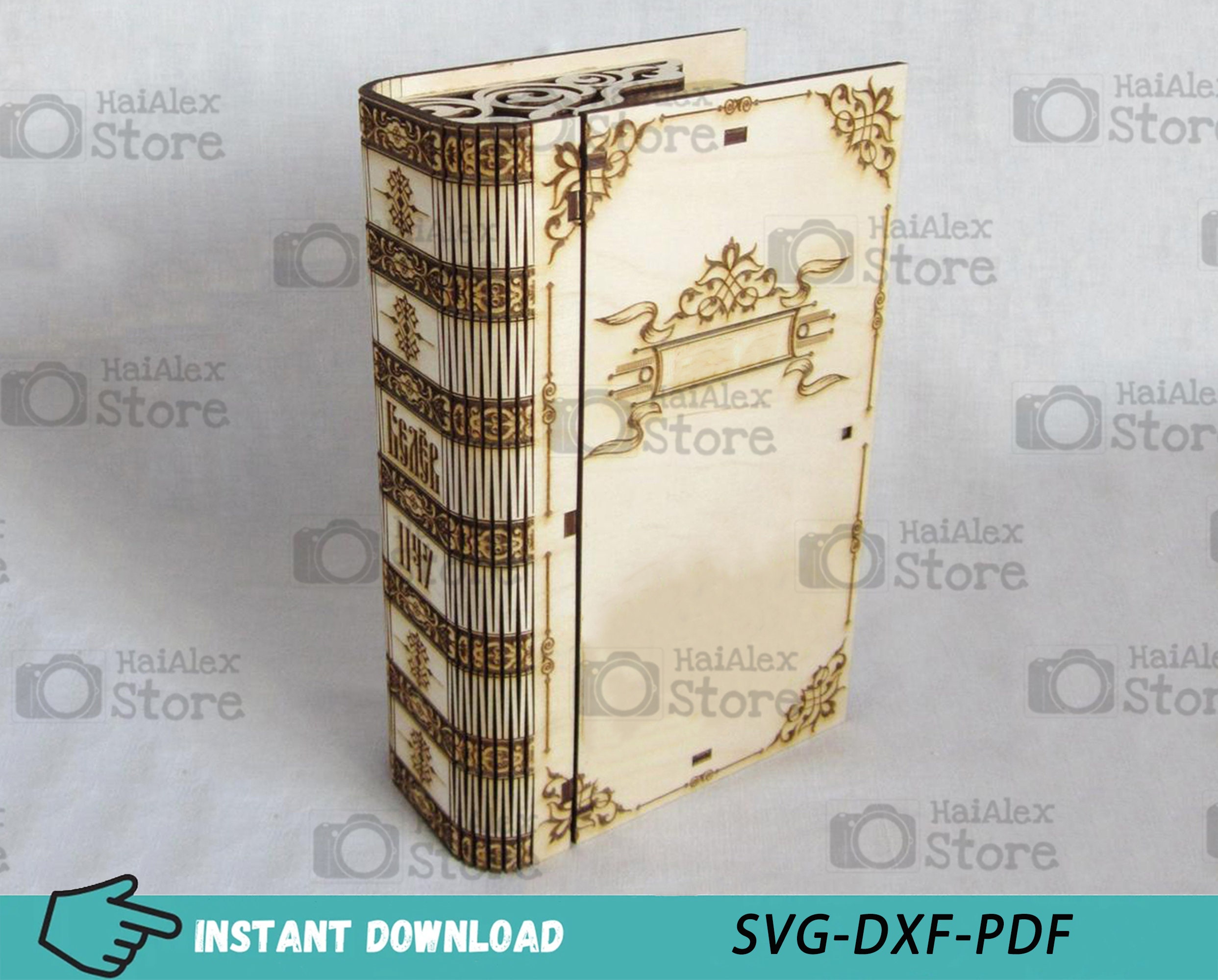 Book Cover SVG and Spine Decoration Cricut HTV File for Bookbinding, Gold  Foil Vinyl Decoration, Standard Trade Book Size 