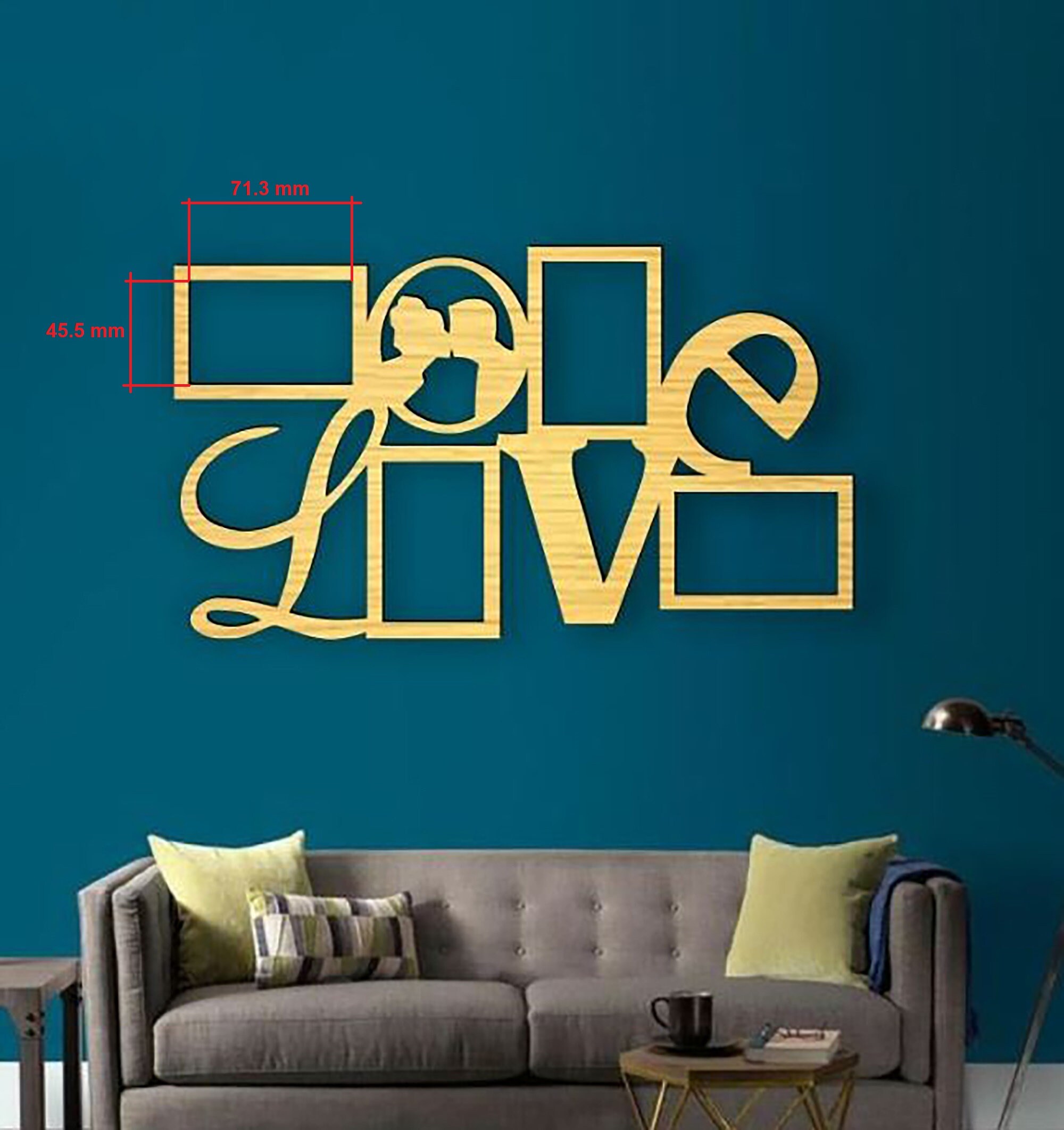 Valentine Photo Frame Laser Cut Files Love Photo Frame Etsy