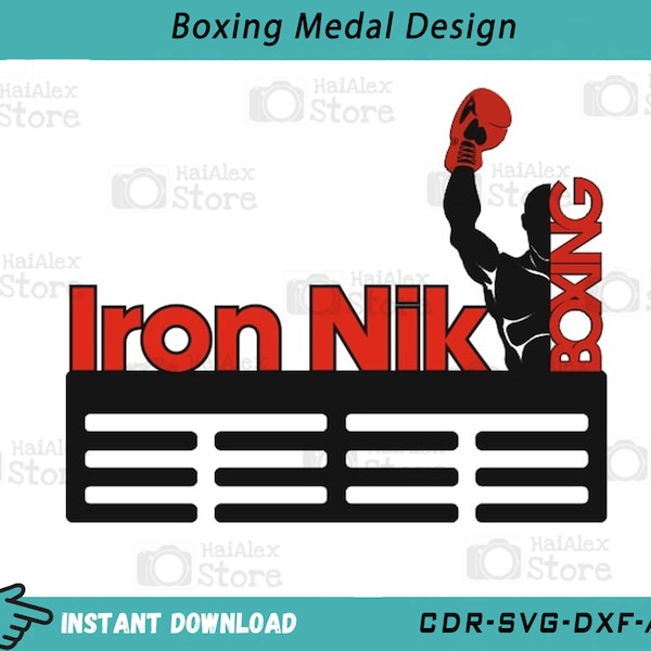 Médaille De Boxe Personnalisable 45mm Avec Ruban - Gravure Offerte - Or - Emblems Gifts Ltd