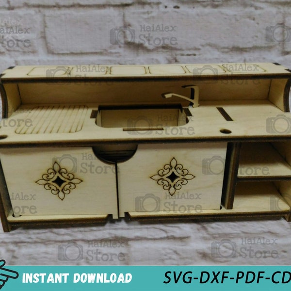 Dollhouse Kitchen Svg - Etsy