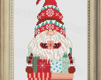 ノームクロスステッチパターン面白いノームクリスマスノームホーム