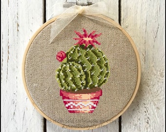 Cactus Mini Cross Stitch Pattern (Digital Download)