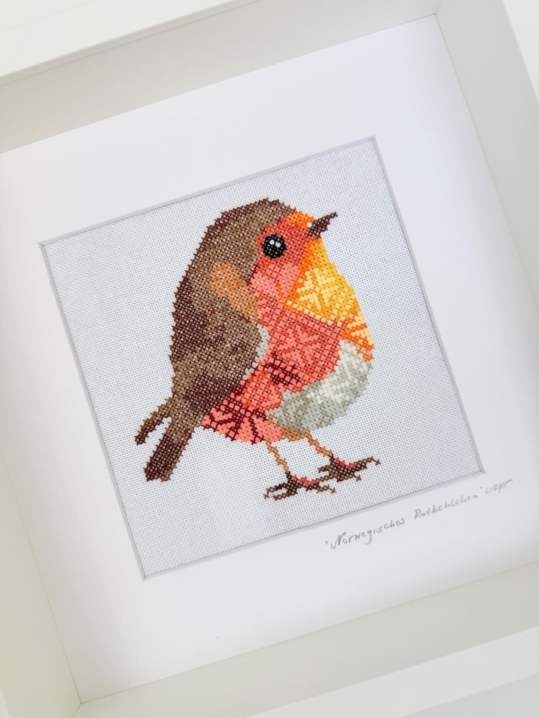 Robin Needlepoint Pattern Norwegian Robin Cross Stitch Pattern, Winter Bird (PDF Pattern) - Etsy