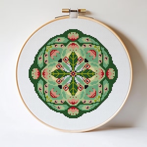 マンダラスワン #P304 クロスステッチ刺繍パターン 即時