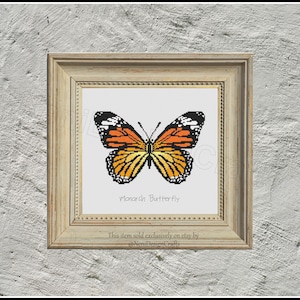 Monarch Butterfly Cross stitch pattern Butterfly cross stitch Home decoration DIY butterfly pattern Animal cross stitch Modern cross stitch