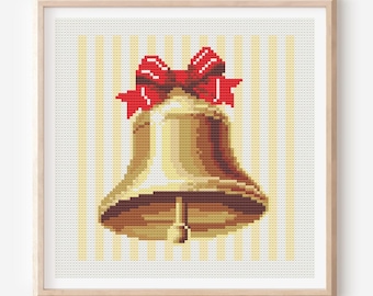 クリスマスベルのクロスステッチパターン - PDF ダウンロード - Etsy 日本