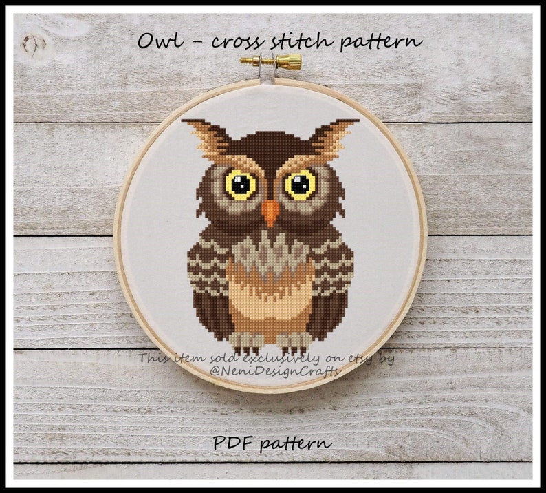 Owl Cross stitch pattern Owl pattern Animal cross stitch Cute ow Owl Cross stitch pattern Owl pattern Animal cross stitch Cute ow
