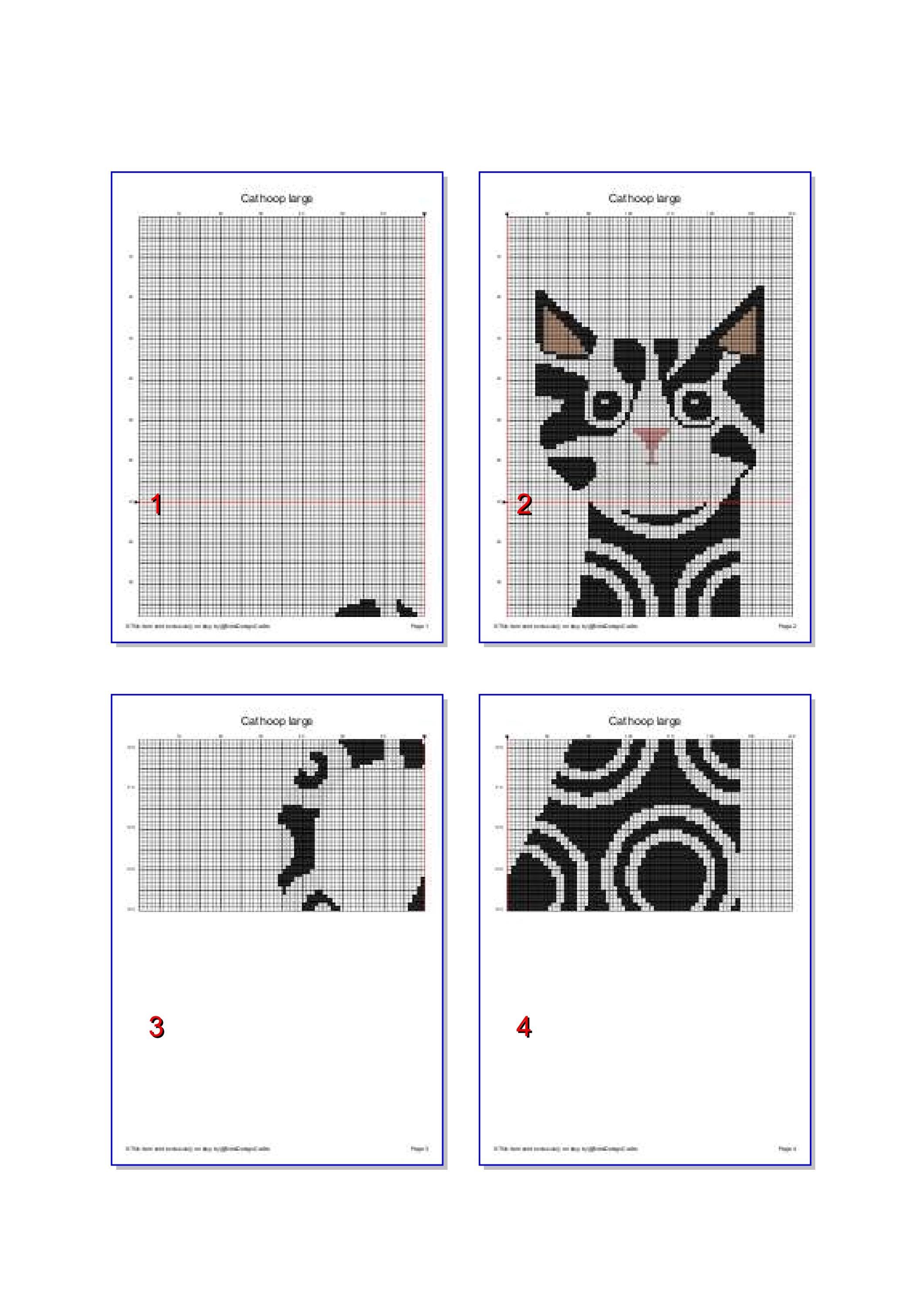 Modern Hoop Cat Cross Stitch Pattern, Kitten Lover, Funny Animals Gift ...