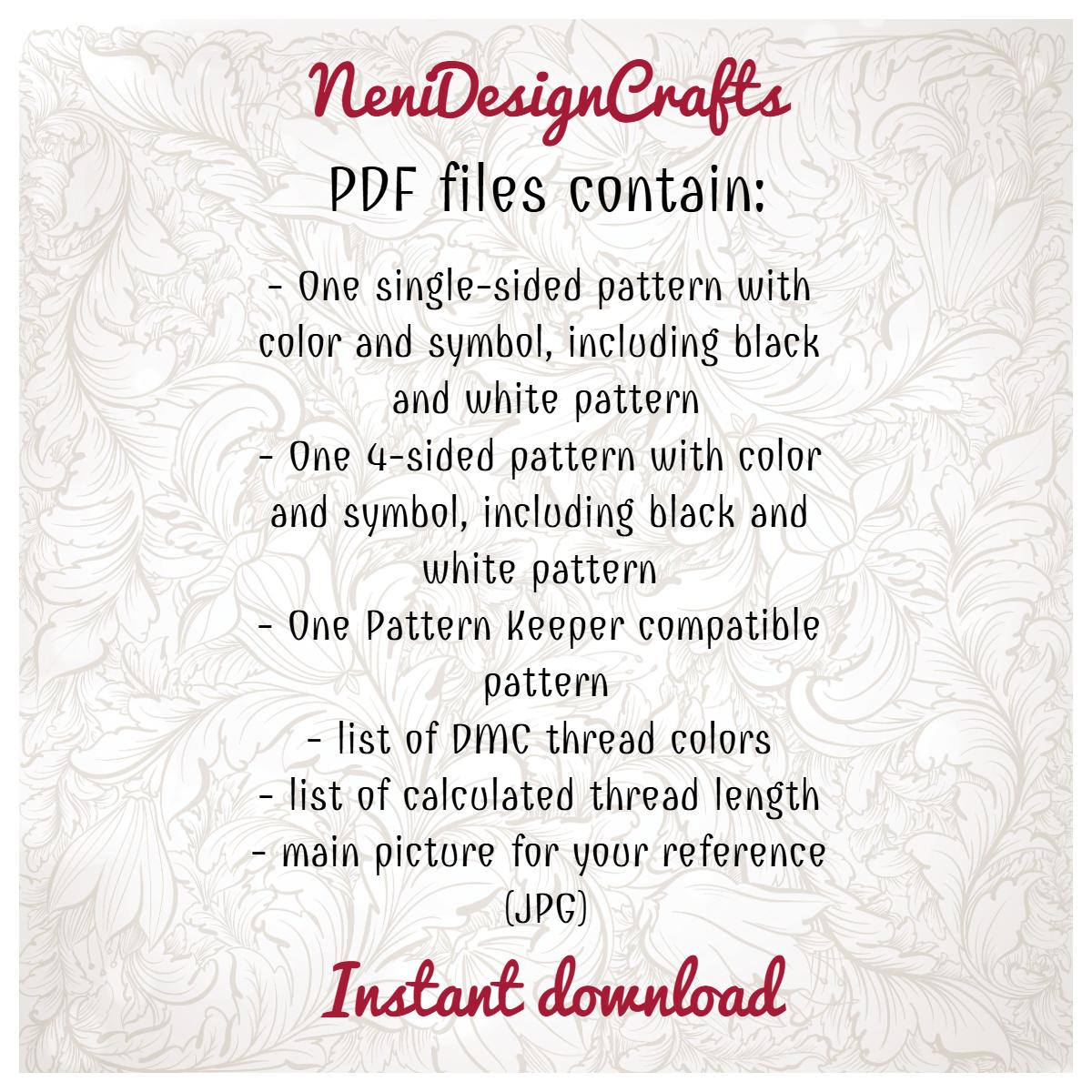 Angelfish Cross Stitch Pattern: Modern Mini Sea Animal Design (PDF ...