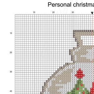 Personal Christmas Ornament A Letter Cross Stitch Pattern Christmas ...