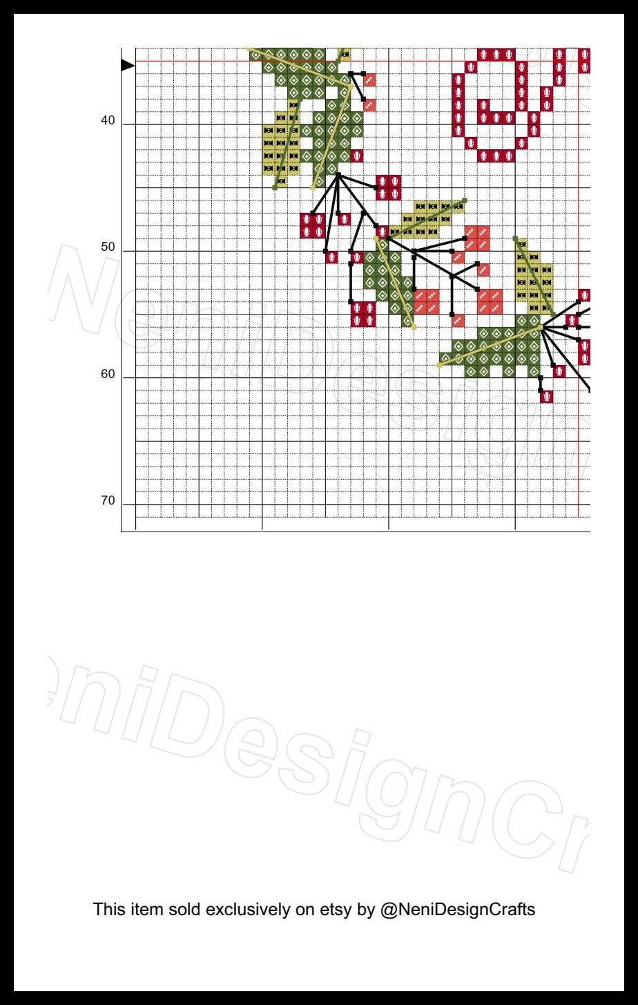 Christmas Ornament Cross Stitch Pattern Personalized Ornament - Etsy