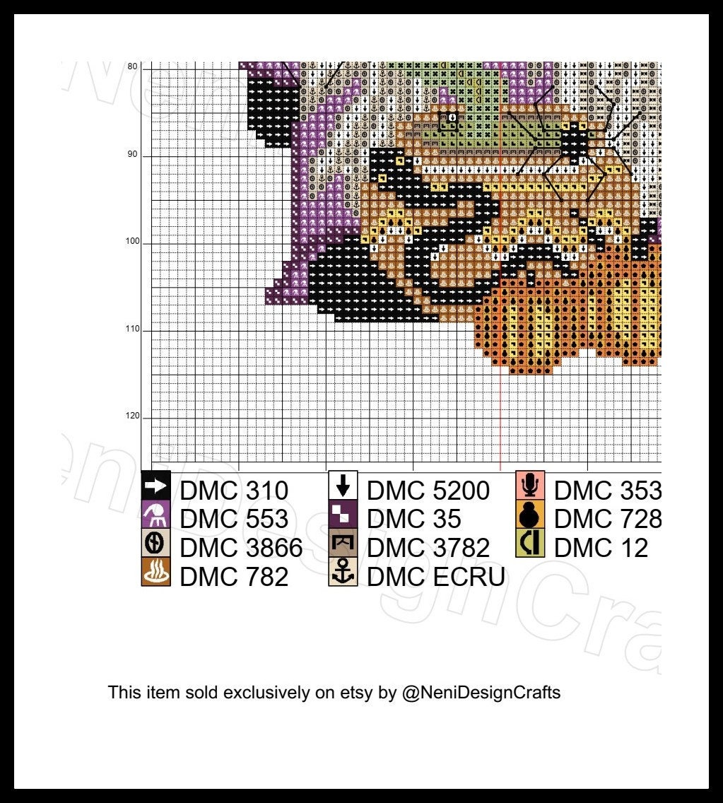 Witch Gnome Cross Stitch Pattern, DIY Halloween Decoration (PDF Pattern ...