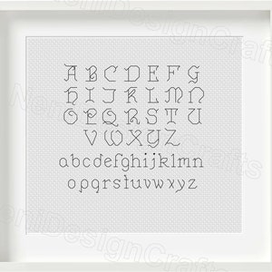 Kreuzstichmuster Buchstabe H, modernes Alphabet (PDF-Muster) Bild 5