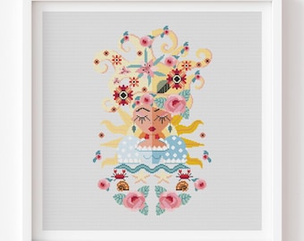 Saltbox Fairy Village Cross Stitch Pattern- PDF Instant Download - Etsy ...