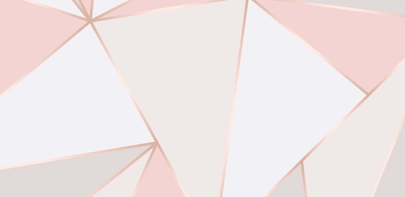Pink Gray White Triangles Wallpaper / Geometric Shapes Etsy