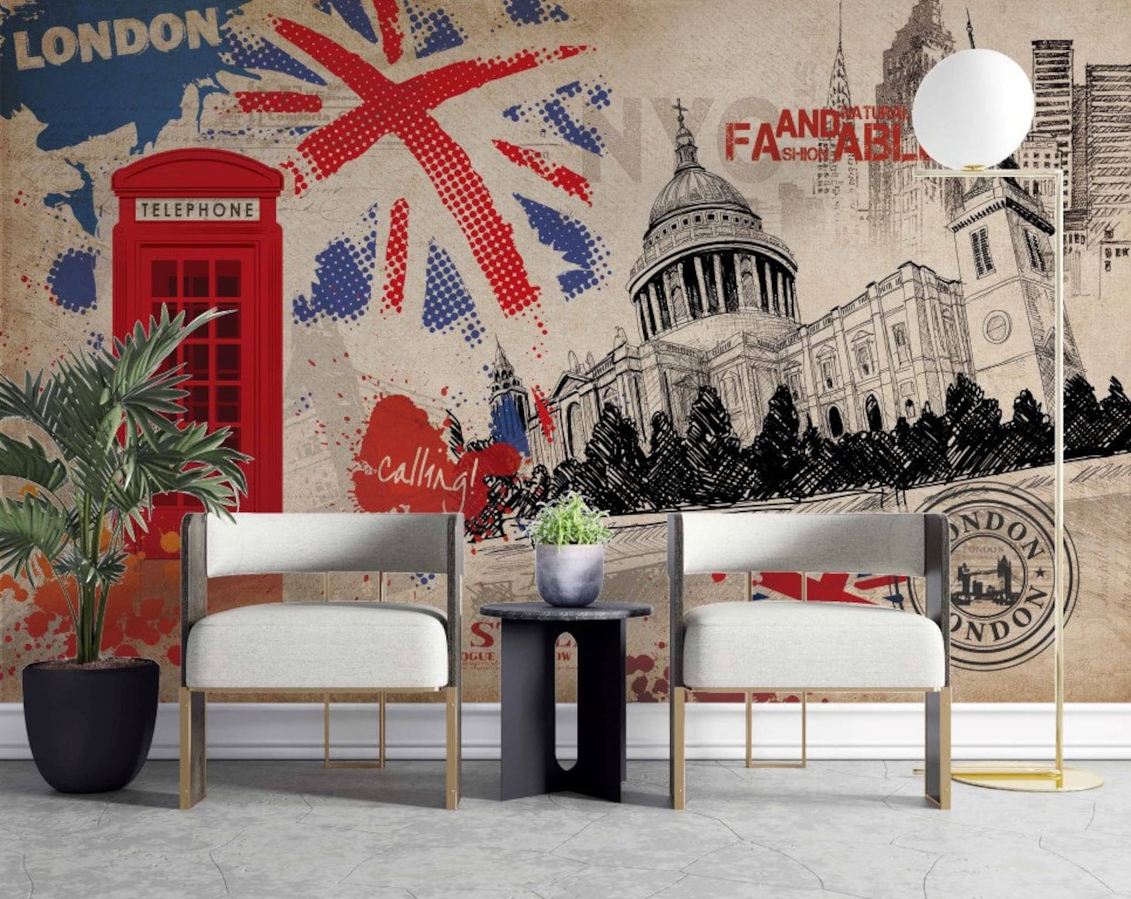 Oxford Wallpaper / London Wallpaper / Art Design Wallpaper / Etsy
