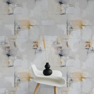 Abstract Texture Wallpaper Removable Peel And Stick Neutral Wall Double Roll