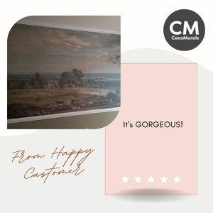 18th Century Farm Landscape Wallpaper / Realistic Wallpaper / Peel and Stick Wallpaper / Nature Wallpaper / Natural Wallpaper image 5